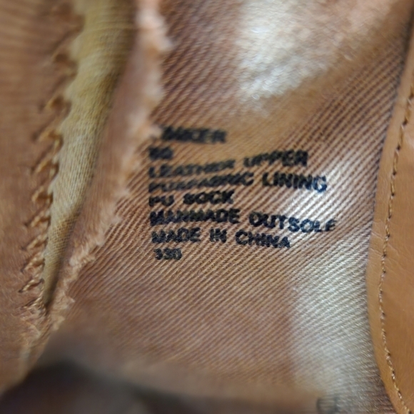 Steve Madden Camel Suede Leather Ankle Boots Women's Size 9 - Picture 9 of 11